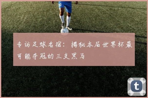 专访足球名宿:揭秘本届世界杯最可能夺冠的三支黑马